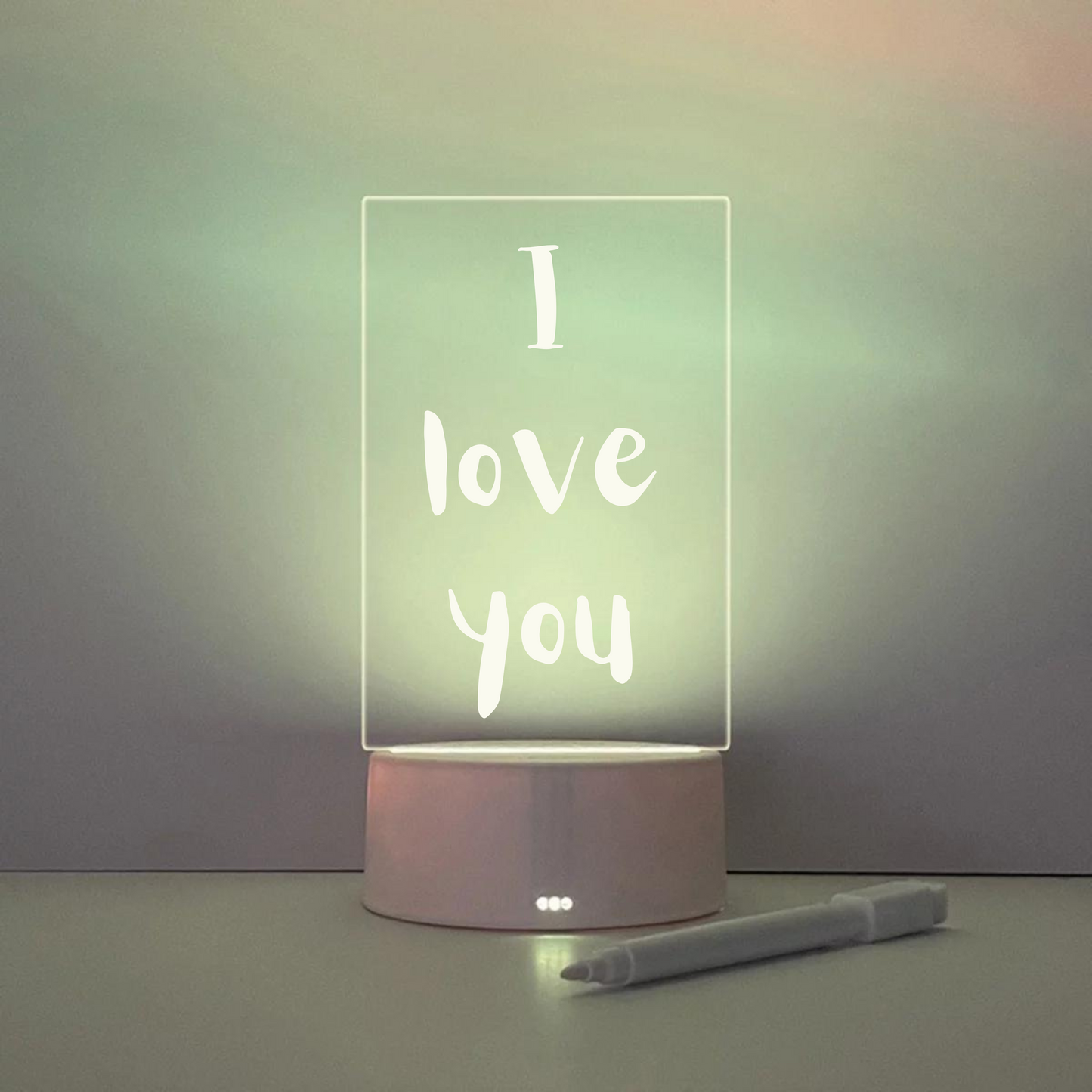 Reydiance™- Acrylic Notepad led lamp Erasable & Rewriteable Message Board - Night Lamp With Dry Erase Magic Marker