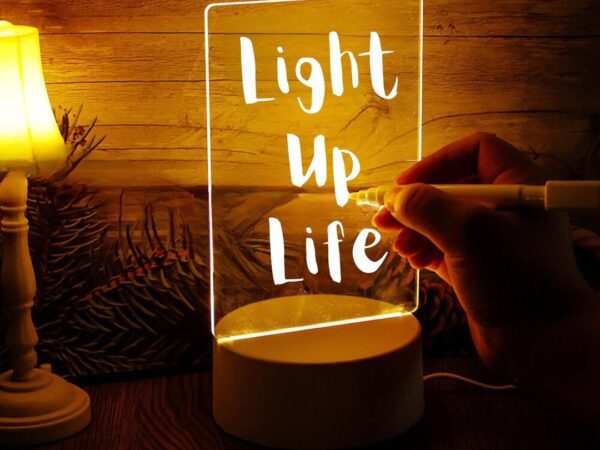 Reydiance™ Rewriteable LED Noteboard Night Light