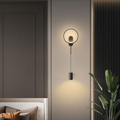minimalist-wall-hanging-lamp Reydiance™ Nordic Wall Pendant LED Lamp | Modern Minimalist Bedside Light