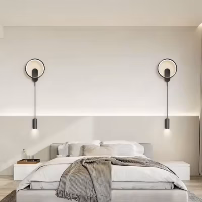 simple-minimalist-bedside-lamps Reydiance™ Nordic Wall Pendant LED Lamp | Modern Minimalist Bedside Light
