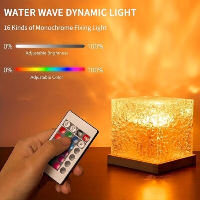 Crystal Cube Lamp Projection
