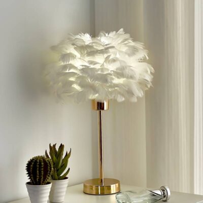 Feather Lamp Detail 3